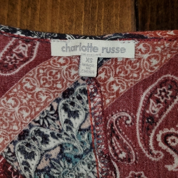 𝅺Charlotte Russe Fringe side top XS - Picture 9 of 11